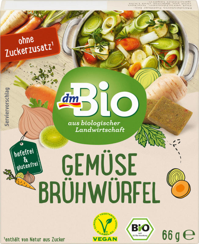 dmBio Gemüse Brühwürfel