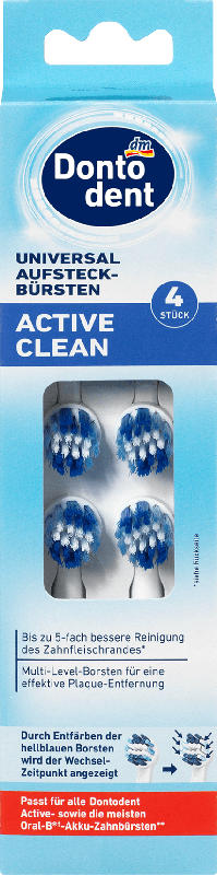 Dontodent Universal Aufsteckbürsten Active Clean