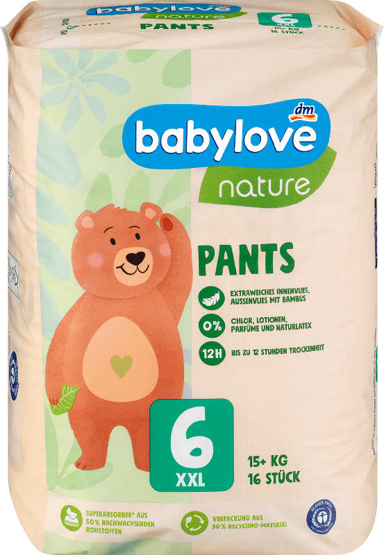 babylove nature nature Pants Gr. 6 XXL (15+ kg)