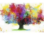Hornbach Poster Coloured Tree 61x91,5 cm