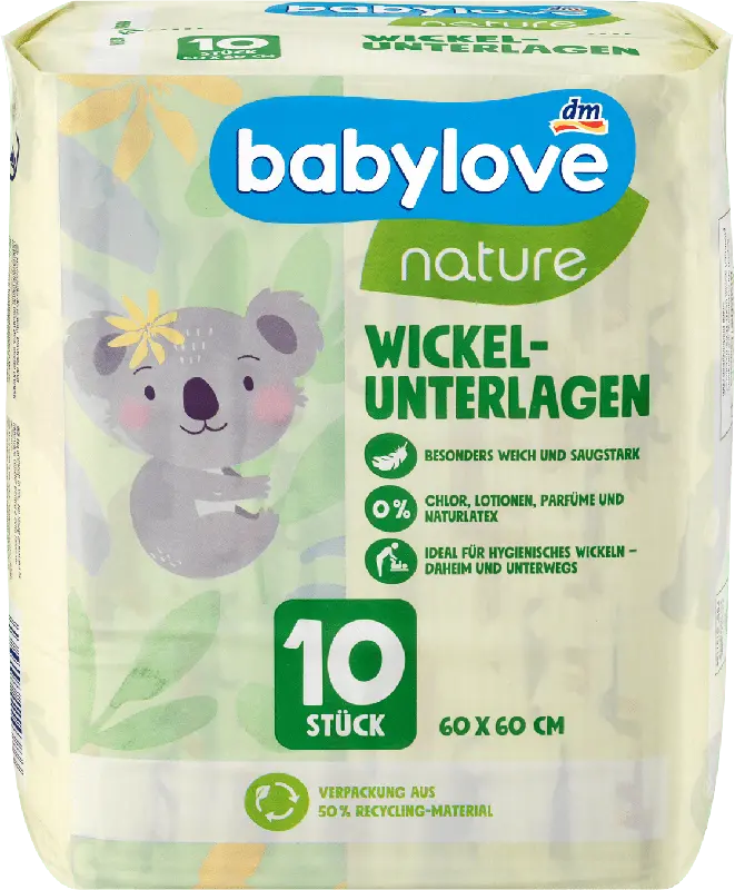 babylove nature nature Wickelunterlagen