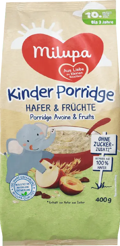 Milupa Kinder Porridge Hafer & Fr&uuml;chte