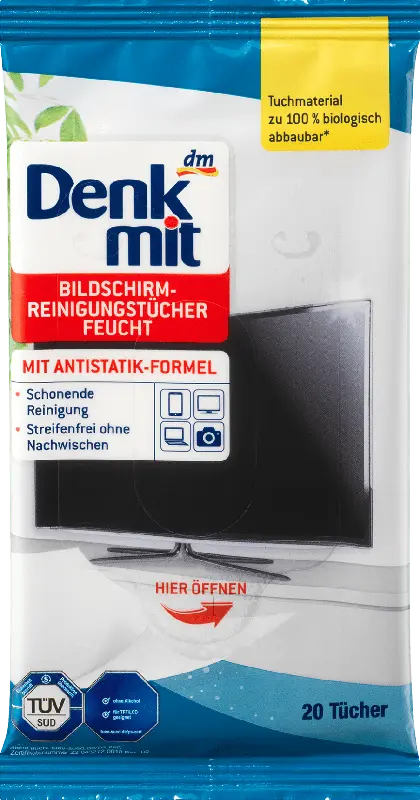 Denkmit Bildschirm-Reinigungstücher Feucht