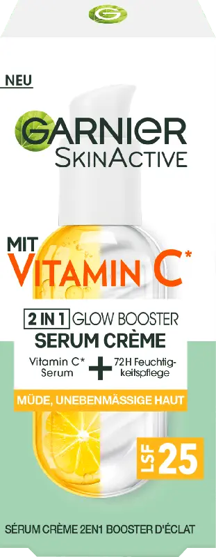 Garnier Skin Active Vitamin C 2in1 Glow Booster Serum Crème LSF 25