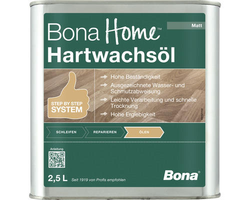 BONA Home Hartwachsöl matt transparent 2,5 l