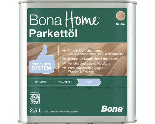 BONA Home Parkettöl neutral transparent 2,5 l