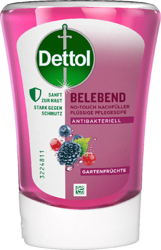 Dettol Soft on Skin Flüssige Handseife No-Touch Nachfüller Garden Berries