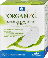 Organyc Damenbinden für mittlere Blutungen