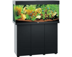 Aquariumkombination JUWEL Rio 180 SBX mit LED-Beleuchtung, Heizer, Filter und Unterschrank, schwarz