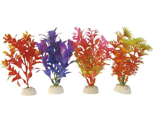 Aquarien-Kunstpflanzen-Set 19cm bunt