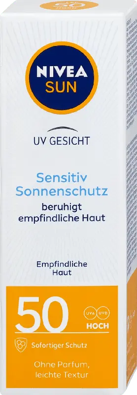 NIVEA SUN UV Gesicht Sensitiv Sonnenschutz LSF 50