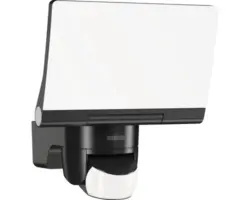 LED Strahler/Spot/Fluter Steinel LED fest verbaut 13,7 W Warmweiß 1 -flammig IP 44 Schwarz ( 033071 )