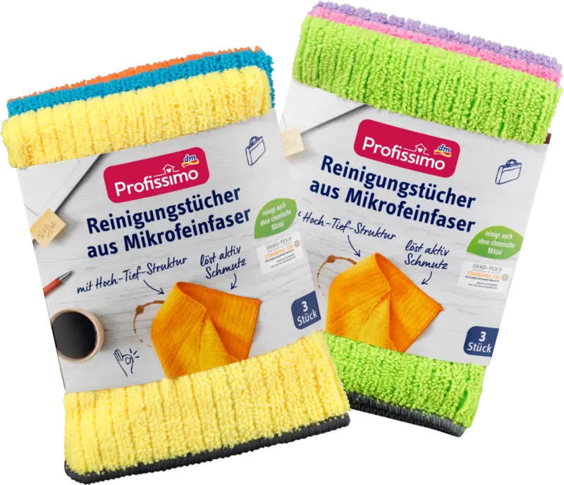 Profissimo Reinigungstücher aus Mikrofeinfaser