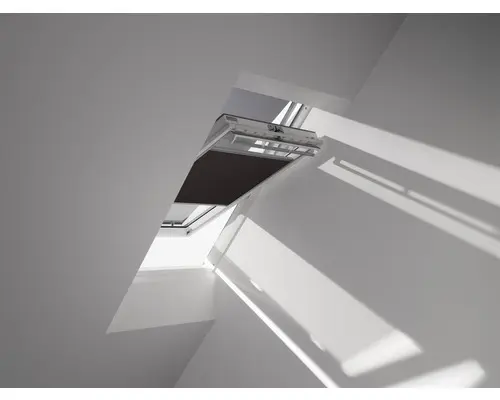 VELUX Vorteils-Set Hitzeschutz-Markise transparent schwarz und Wabenplissee Faltstore anthrazit FOP S10 1047S