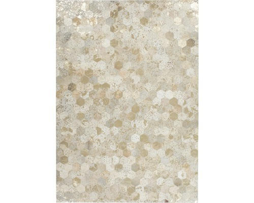 Lederteppich Exotic 310 elfenbein-gold 160x230 cm