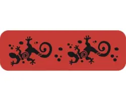 Dekorschablone Bordüre Gecko 44 x 14 cm