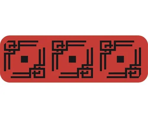 Dekorschablone DL-228 Bordüre Quadrate 44 x 14 cm