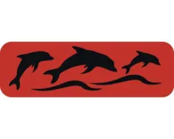 Dekorschablone Delphine DL-237 14,5x20,5 cm