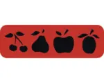 Hornbach Dekorschablone Bordüre Obst 44 x 14 cm