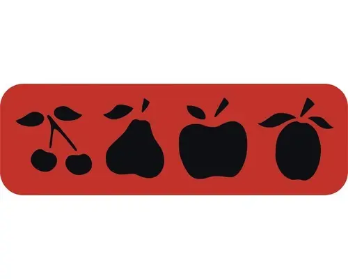 Dekorschablone Bordüre Obst 44 x 14 cm