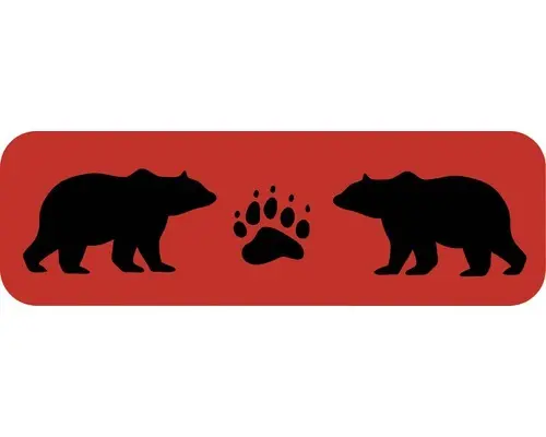 Dekorschablone Bordüre Bären 44 x 14 cm
