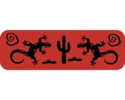 Dekorschablone Bordüre Gecko Wüste 44 x 14 cm