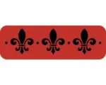 Hornbach Dekorschablone DL-264 Bordüre Kronen 44 x 14 cm
