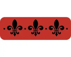 Dekorschablone DL-264 Bordüre Kronen 44 x 14 cm