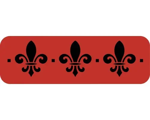 Dekorschablone DL-264 Bordüre Kronen 44 x 14 cm