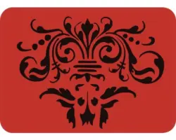 Dekorschablone Ornament DM-121 20,5x14,5 cm