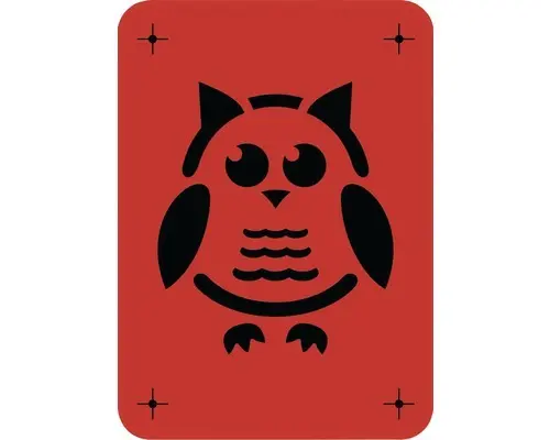 Dekorschablone DM-152 Eule 14,5 x 20,5 cm
