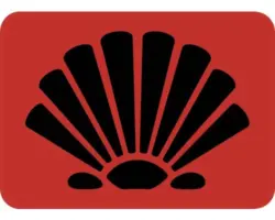 Dekorschablone Muschel 20,5 x 14,5 cm