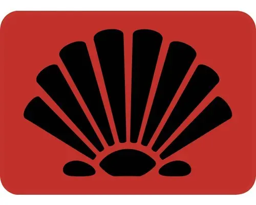 Dekorschablone Muschel 20,5 x 14,5 cm