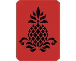 Dekorschablone Ananas 14,5 x 20,5 cm