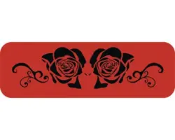 Dekorschablone Rosen 56 x 43 cm