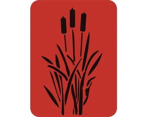 Dekorschablone Schilfrohr 43 x 56 cm