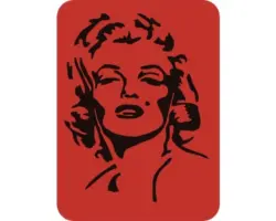Dekorschablone Marylin 43 x 56 cm