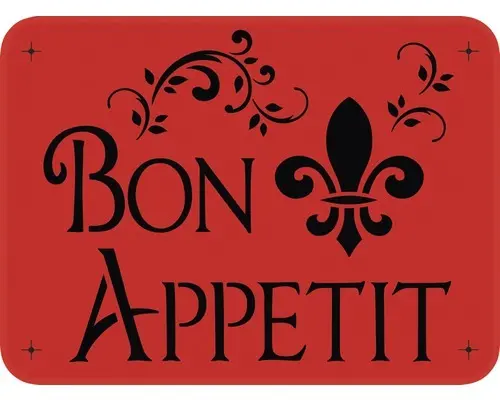 Dekorschablone Bon Appetit 56 x 43 cm