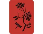 Hornbach Dekorschablone Ast und Libelle 14 x 20,5 cm
