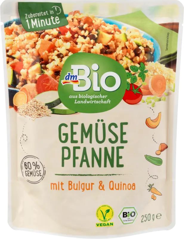 dmBio Gemüsepfanne mit Bulgur & Quinoa