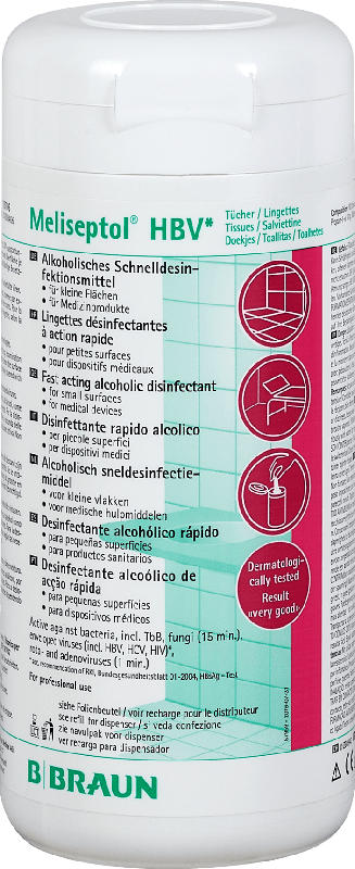 B. Braun Desinfektionstücher alkoholisches Desinfektionsmittel
