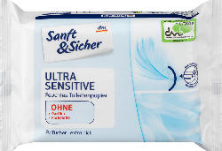 Sanft&Sicher Ultra Sensitive Feuchtes Toilettenpapier