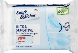 Sanft&Sicher Ultra Sensitive Feuchtes Toilettenpapier