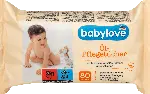 dm drogerie markt babylove Öl-Pflegetücher mit Mandelöl & Salbei-Extrakt