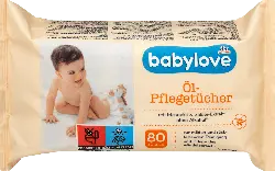 babylove Öl-Pflegetücher mit Mandelöl & Salbei-Extrakt