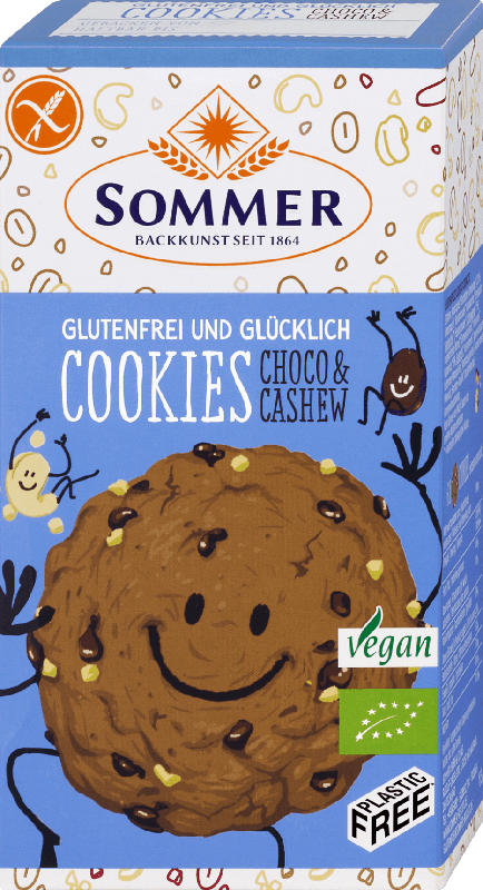 SOMMER glutenfrei und glücklich Cookies Choco & Cashew