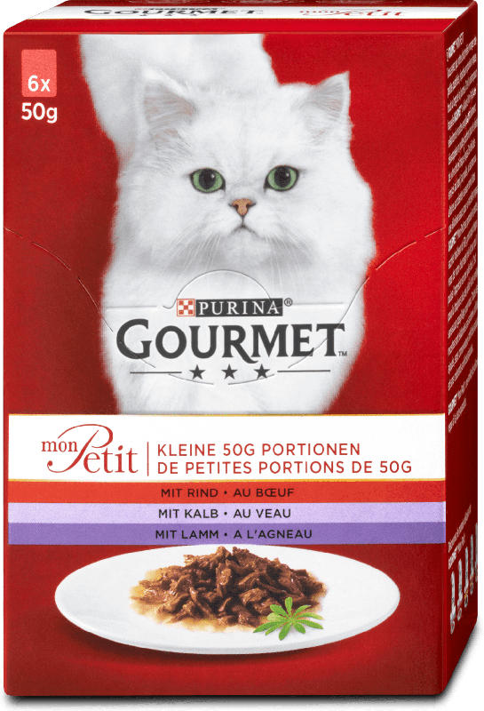 Purina Gourmet mon Petit Katzenfutter Fleischvariation