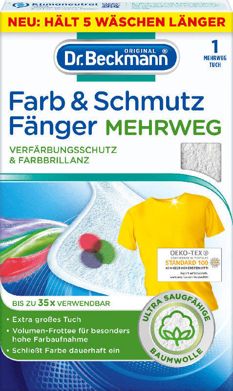 Dr. Beckmann Farb & Schmutz Fänger Mehrweg