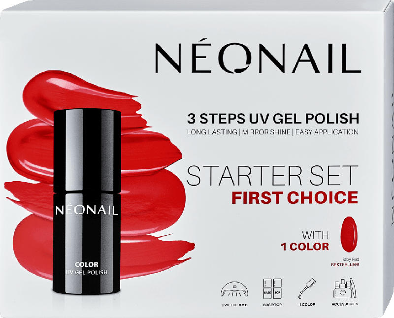 NÉONAIL 3 Steps UV Gel Nagellack Starter Set First Choice