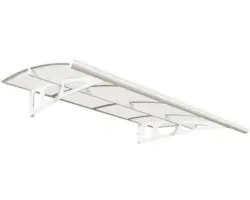 PALRAM-Canopia Vordach Bordeaux 223,5x139 cm weiß Polycarbonat klar